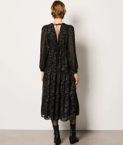 Best Robe longue irisée décolleté au dos Robes Fleuries|Robes De Soirées