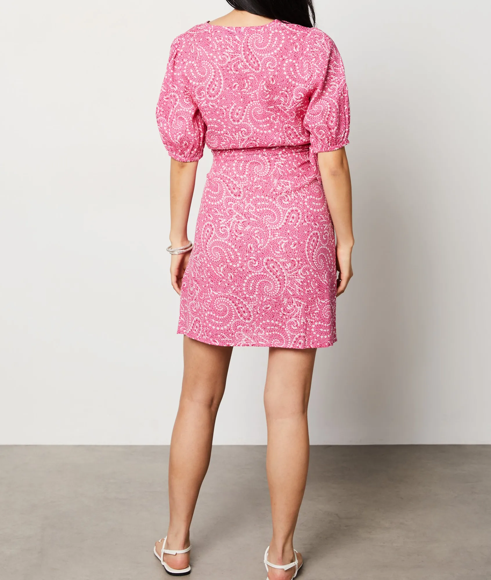 Best Sale Robe manches courtes porte-feuille Robes Fleuries|Robes Imprimées