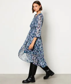 Online Robe manches longues imprimé Robes Imprimées