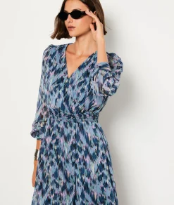 Online Robe manches longues imprimé Robes Imprimées