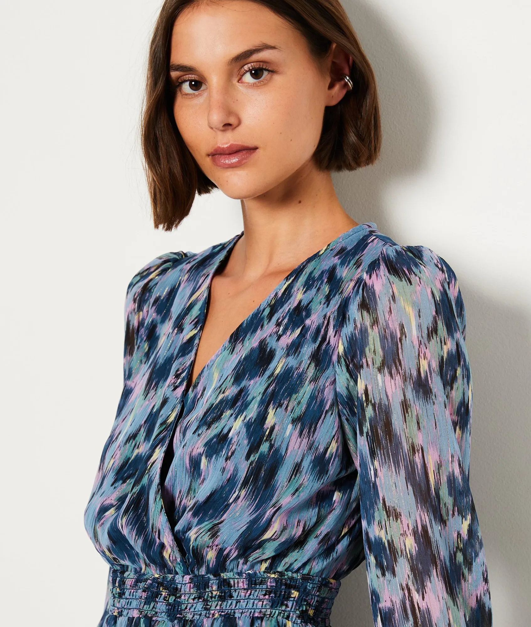 Online Robe manches longues imprimé Robes Imprimées