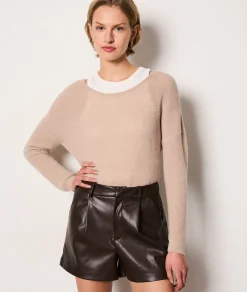 Cheap Short en simili cuir Shorts