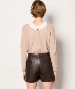 Cheap Short en simili cuir Shorts