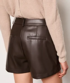 Cheap Short en simili cuir Shorts