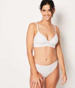 Best Soutien-gorge sans armatures coques fines en coton Triangles|Sans Armatures