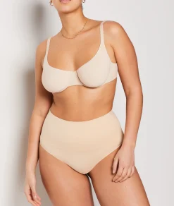 Outlet String gainant taille haute - Maintien médium Culottes Taille Haute|Strings