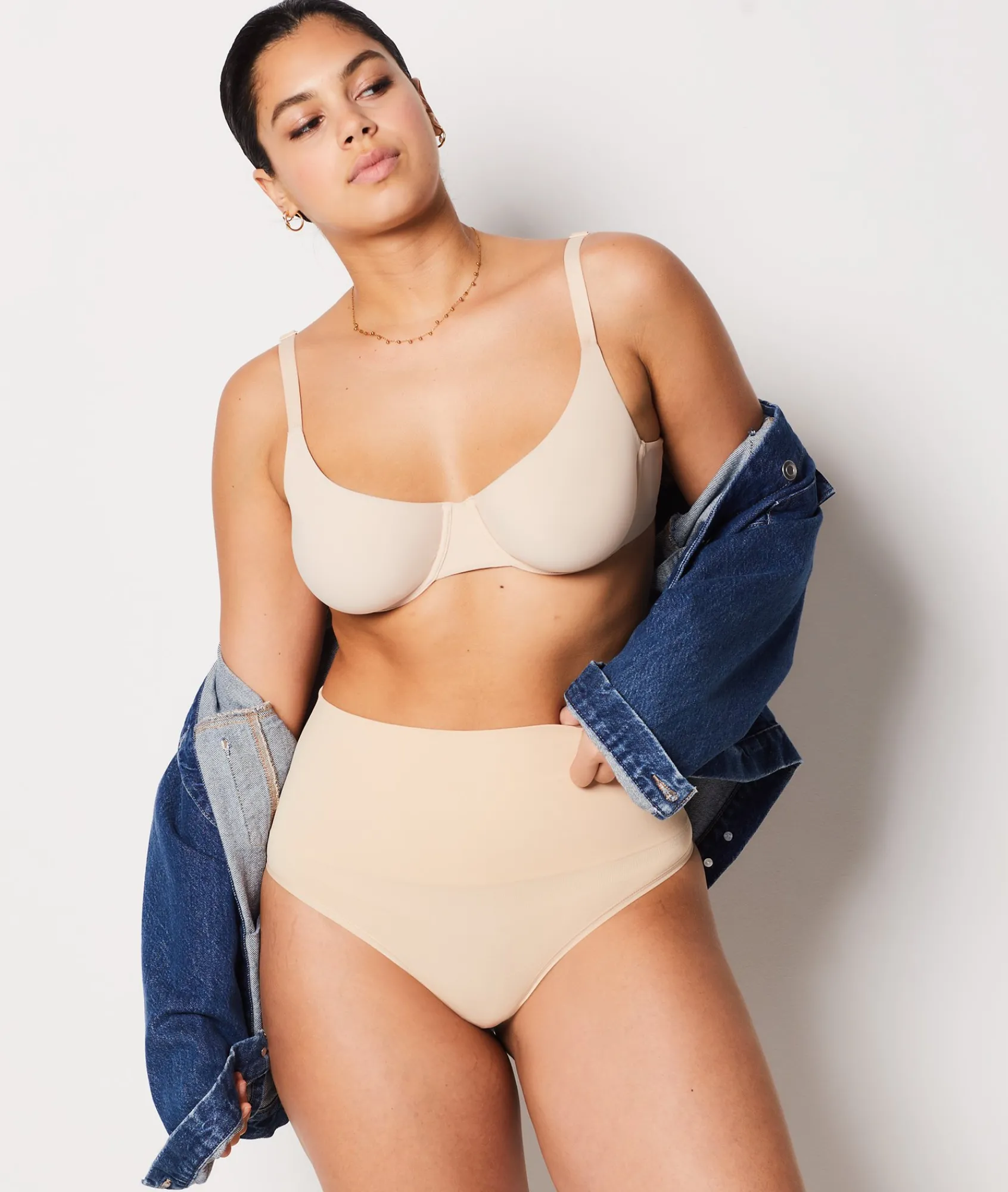 Outlet String gainant taille haute - Maintien médium Culottes Taille Haute|Strings