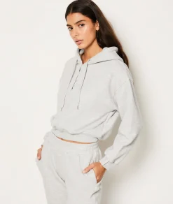Store Sweat de pyjama à capuche en coton Loungewear|Ponchos, Sweats & Vestes De Pyjama