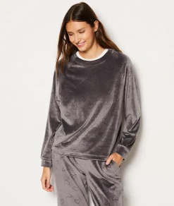 Best Sweat de pyjama à cœur Ponchos, Sweats & Vestes De Pyjama|Hauts De Pyjama