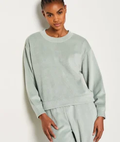 Best Sweat de pyjama côtelé Loungewear|Ponchos, Sweats & Vestes De Pyjama