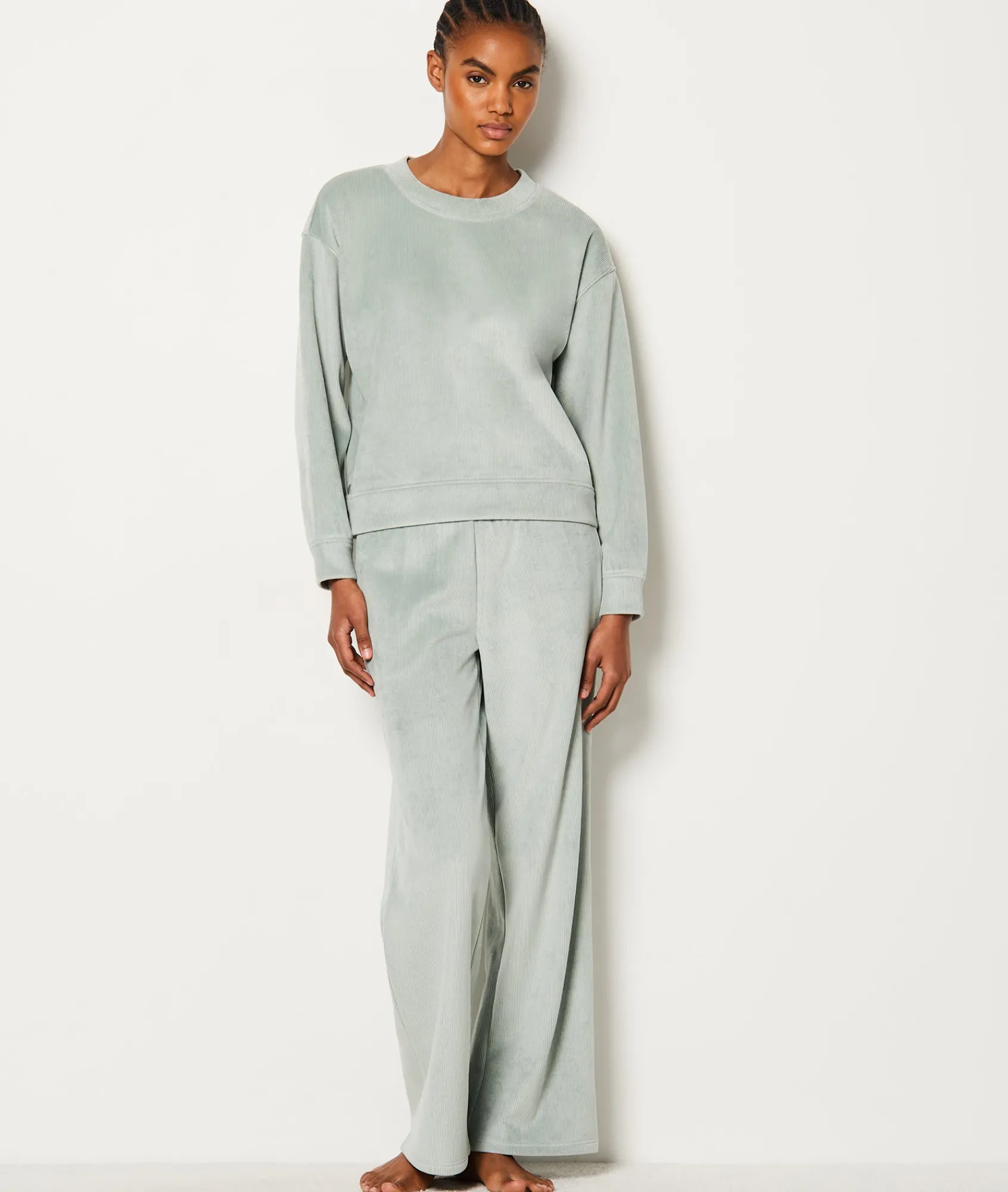 Best Sweat de pyjama côtelé Loungewear|Ponchos, Sweats & Vestes De Pyjama
