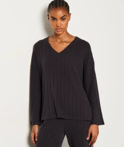 Best Sweat de pyjama côtelé Loungewear|Ponchos, Sweats & Vestes De Pyjama