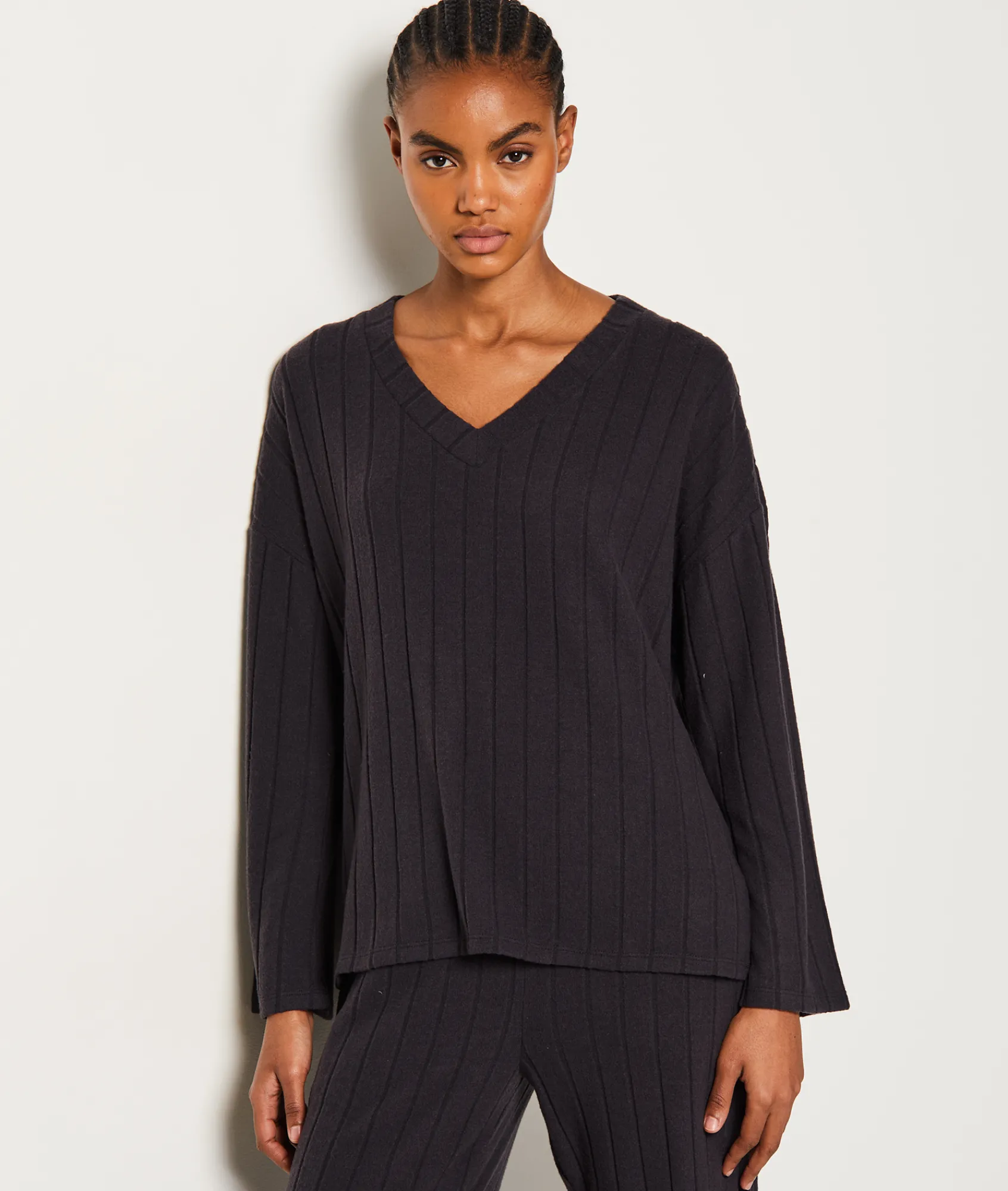 Best Sweat de pyjama côtelé Loungewear|Ponchos, Sweats & Vestes De Pyjama