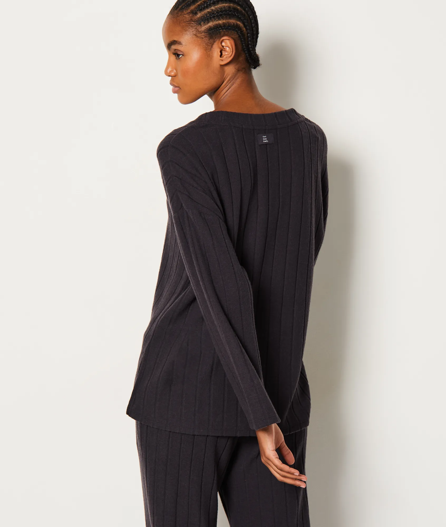 Best Sweat de pyjama côtelé Loungewear|Ponchos, Sweats & Vestes De Pyjama