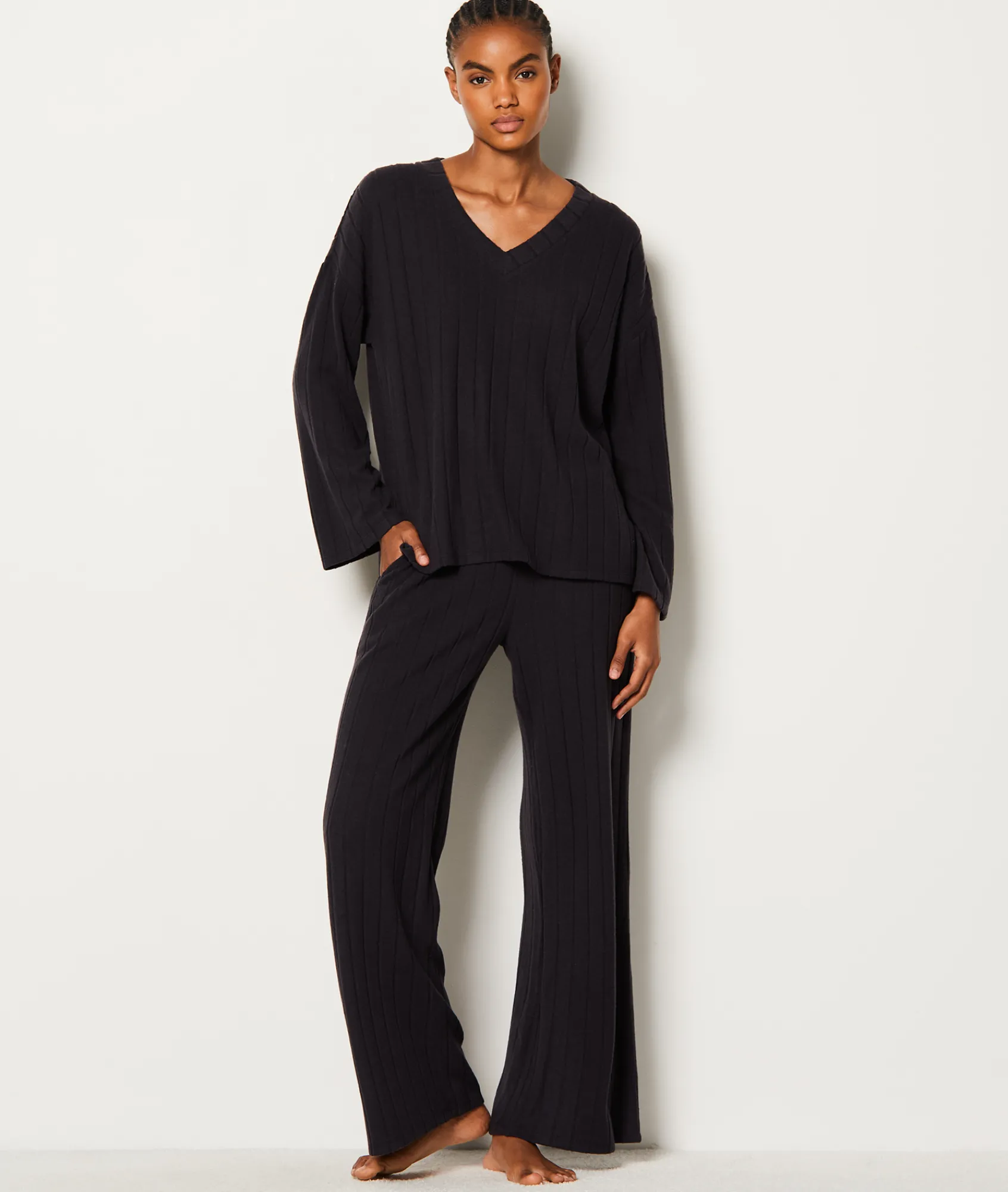 Best Sweat de pyjama côtelé Loungewear|Ponchos, Sweats & Vestes De Pyjama