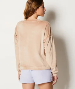 Best Sale Sweat de pyjama en velours Loungewear|Ponchos, Sweats & Vestes De Pyjama