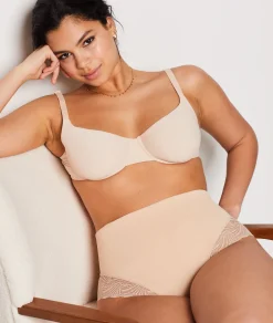 Cheap Tanga gainant taille haute détails dentelle - Maintien médium Culottes Taille Haute|Tangas