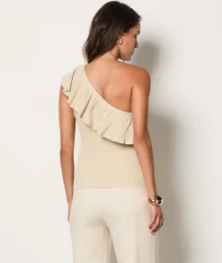 Store Top manches courtes asymétrique T-shirts Et Tops