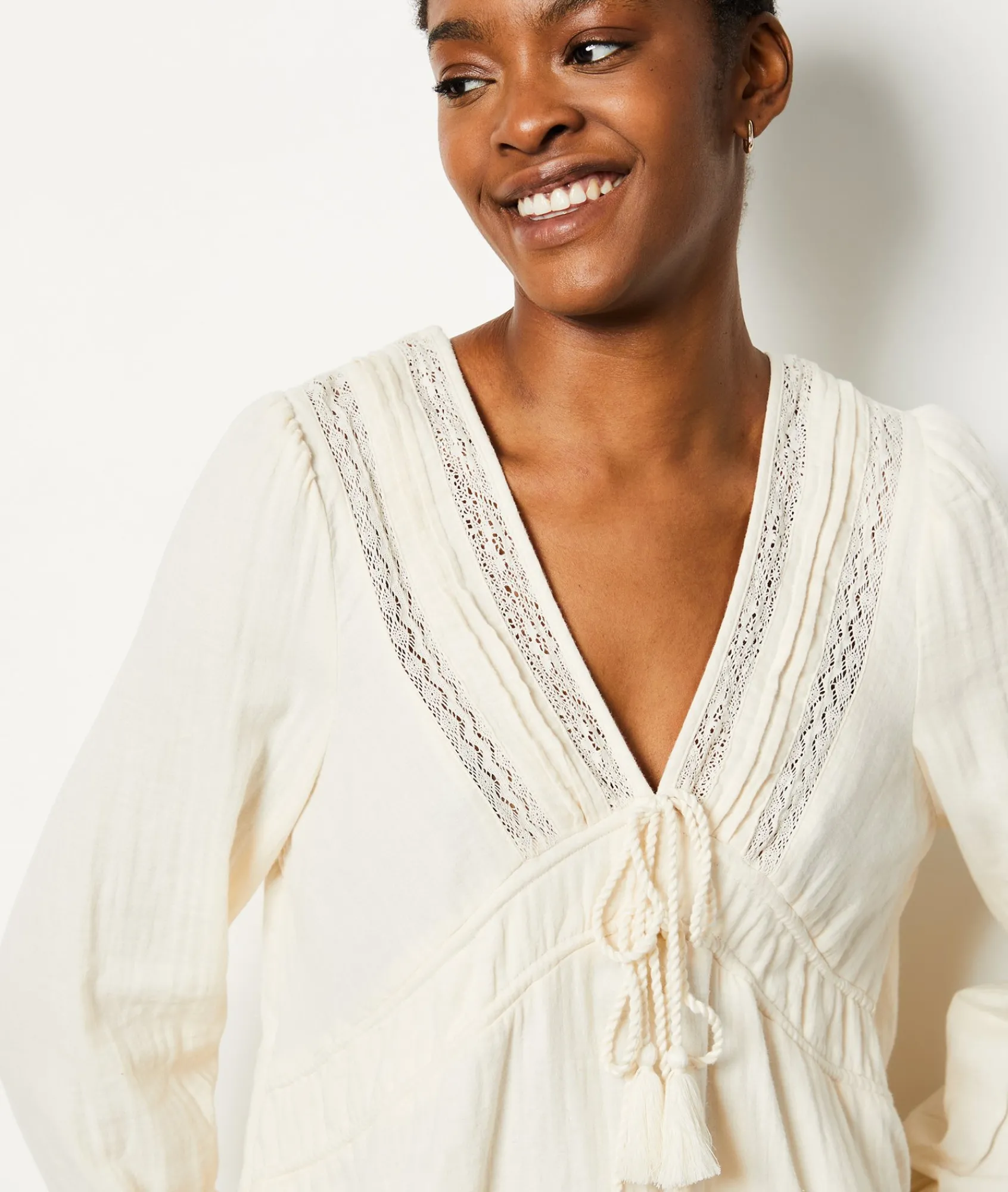 Flash Sale Top manches longues en coton T-shirts Et Tops