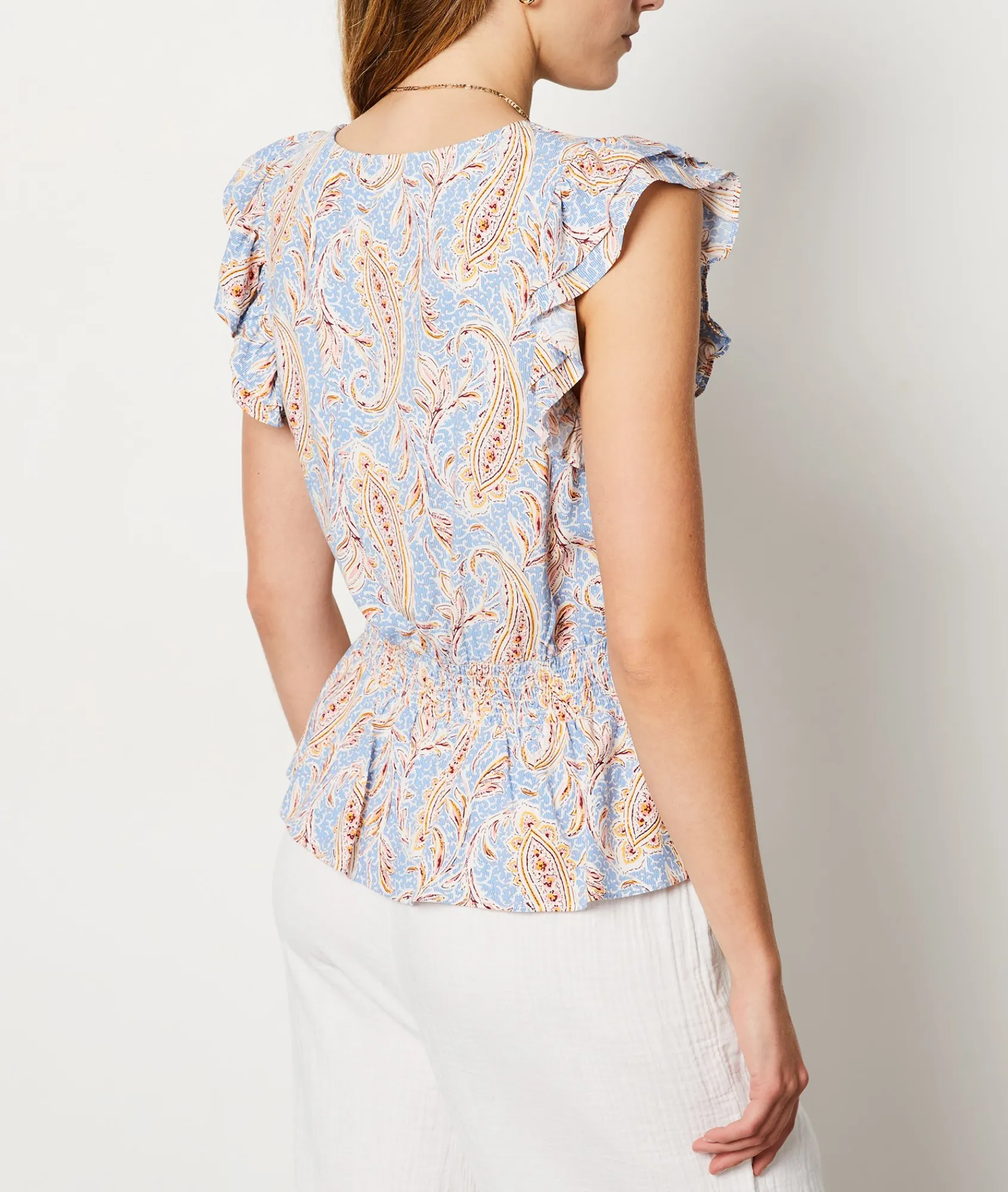 New Top sans manches à motif T-shirts Et Tops
