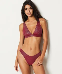 Hot Triangle haut de maillot irisé Triangles