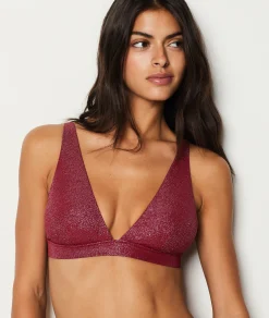 Hot Triangle haut de maillot irisé Triangles
