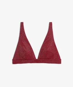 Hot Triangle haut de maillot irisé Triangles