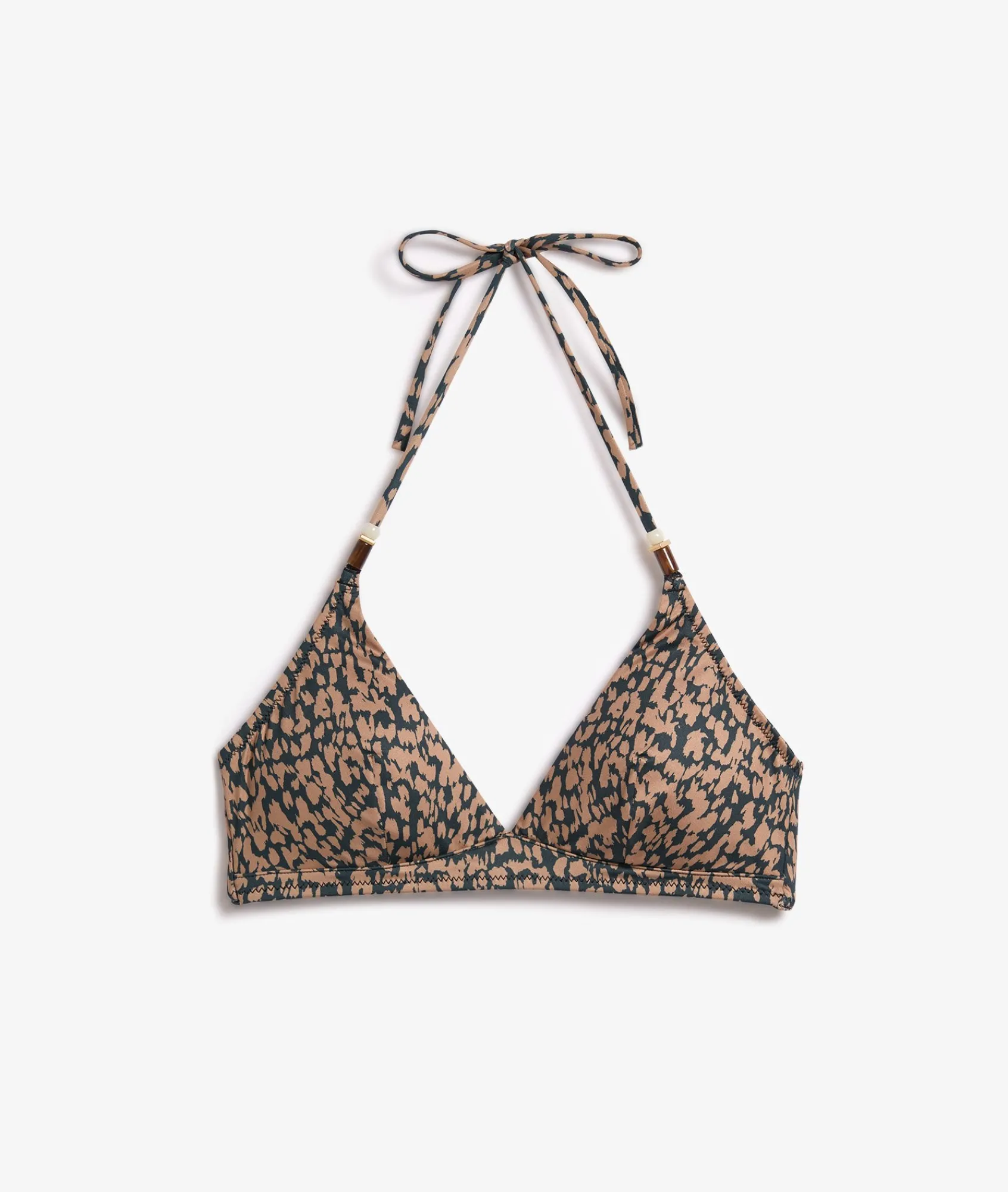 Shop Triangle haut de maillot à motif Triangles