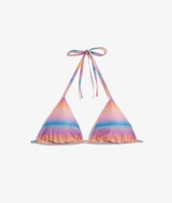 Cheap Triangle haut de maillot pailleté Triangles
