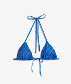 Store Triangle haut de maillot à nouer imprimé Triangles