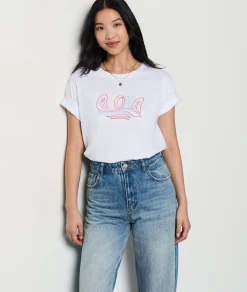 Hot T-shirt brodé
