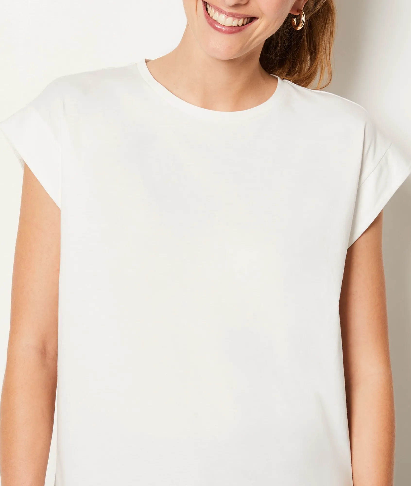 Hot T-shirt col rond 100% coton T-shirts Et Tops
