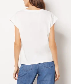 New T-shirt col V 100% coton biologique T-shirts Et Tops