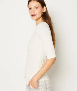 Sale T-shirt de pyjama manches 3/4 Loungewear|Hauts De Pyjama