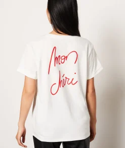 Flash Sale T-shirt imprimé "Mon chéri" en coton T-shirts Et Tops