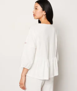 Cheap T-shirt manches 3/4 brodé T-shirts Et Tops