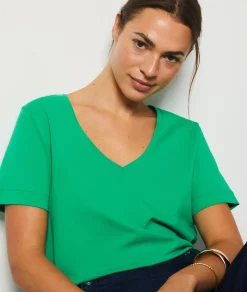 Outlet T-shirt manches courtes 100% coton T-shirts Et Tops