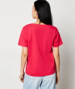 Flash Sale T-shirt manches courtes 100% coton T-shirts Et Tops