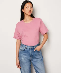Best T-shirt manches courtes brodé de fleurs T-shirts Et Tops