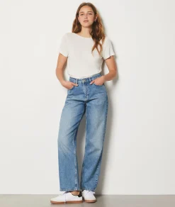 Cheap T-shirt manches courtes col tressé T-shirts Et Tops