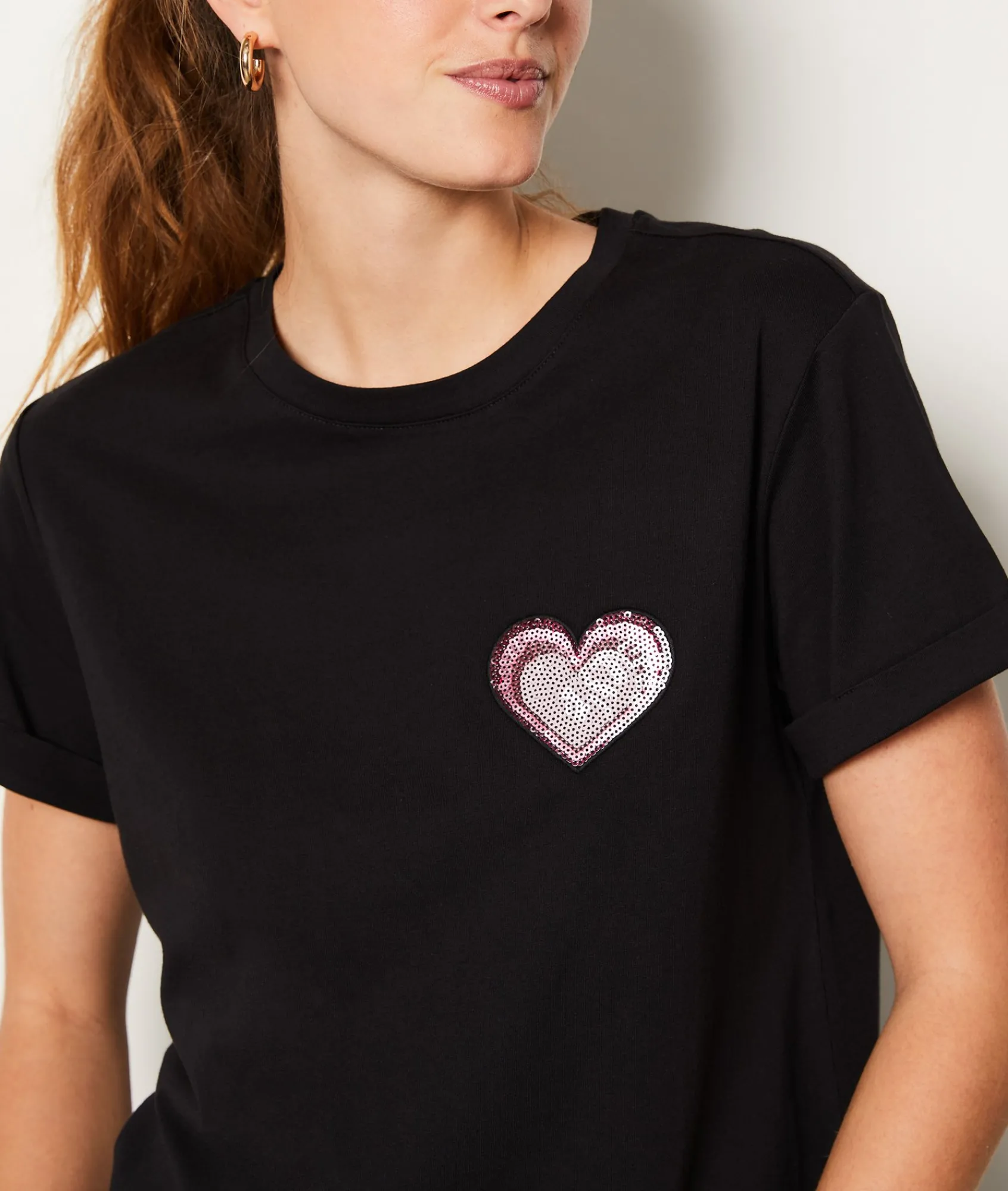 Best T-shirt manches courtes détail cœur T-shirts Et Tops