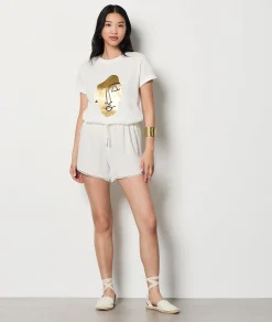 New T-shirt manches courtes en coton T-shirts Et Tops