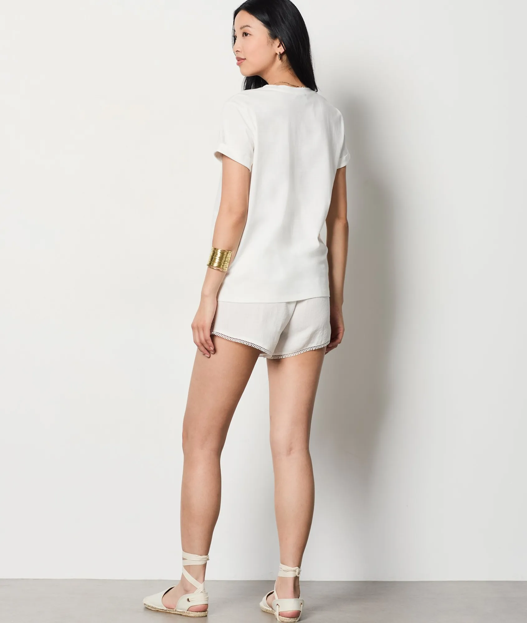New T-shirt manches courtes en coton T-shirts Et Tops