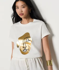 New T-shirt manches courtes en coton T-shirts Et Tops