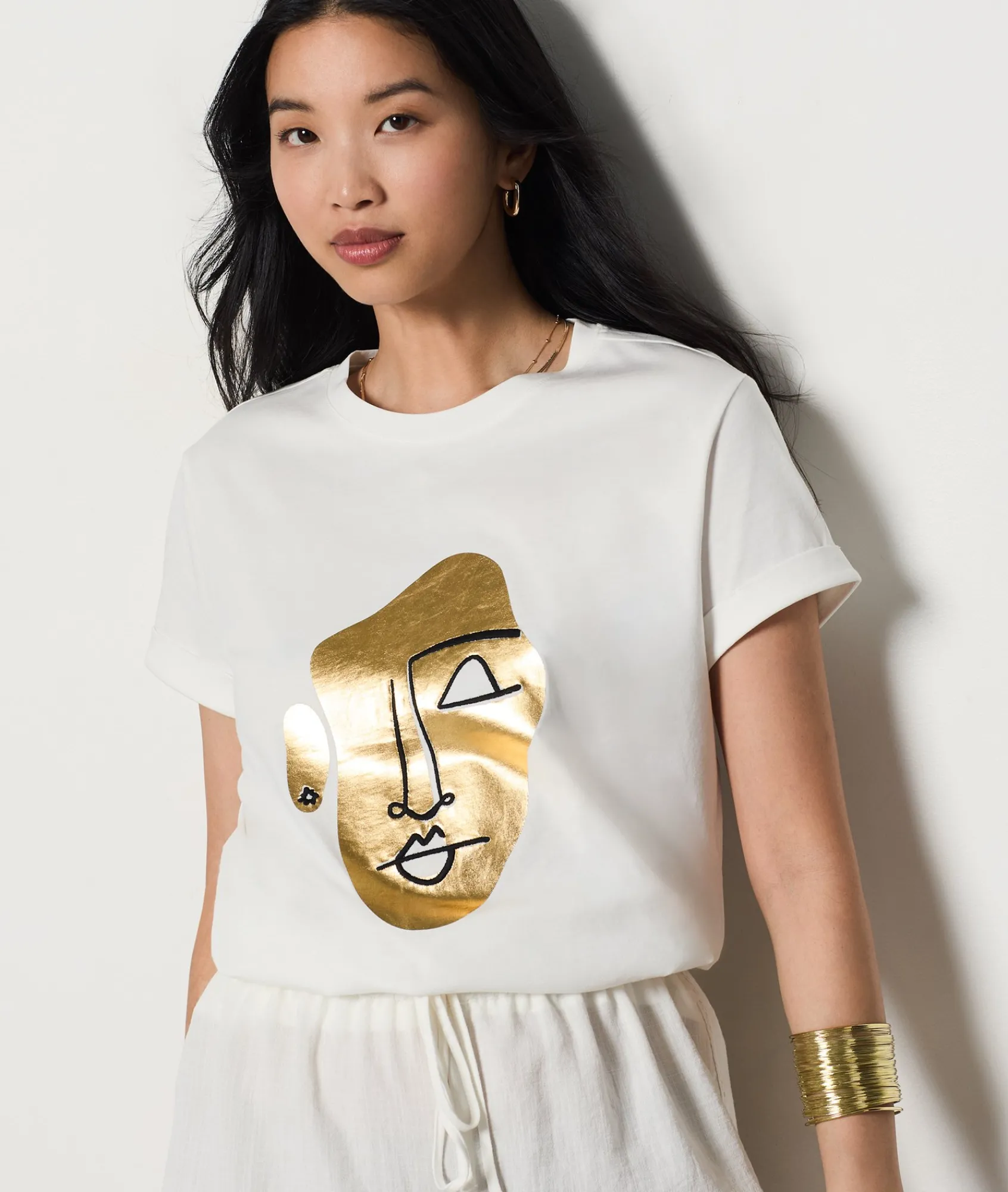 New T-shirt manches courtes en coton T-shirts Et Tops