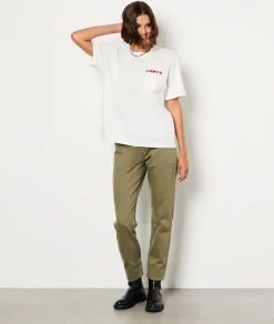 Flash Sale T-shirt manches courtes imprimé "Amour" en coton T-shirts Et Tops