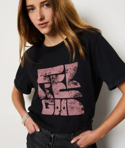 Cheap T-shirt manches courtes imprimé en coton T-shirts Et Tops