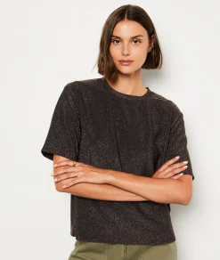 Hot T-shirt manches courtes irisé T-shirts Et Tops