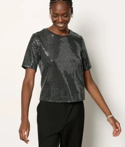 Flash Sale T-shirt manches courtes irisé T-shirts Et Tops