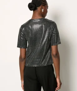 Flash Sale T-shirt manches courtes irisé T-shirts Et Tops
